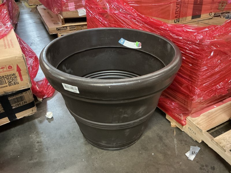 Condition photo showing Good Condition for tusco products rr30es classic rolled rim garden planter, 30", espresso espresso 30"