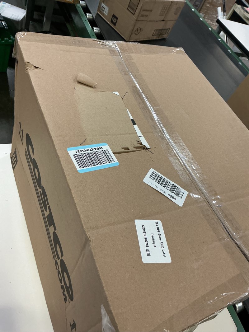 Condition photo showing Good Condition for 2026 mom's choice awards, portable sound machine for baby adult, ai cry detection, 18 soothing sound, bluetooth rechargeable white noise machine for home office travel, nursery light, gray putty gray