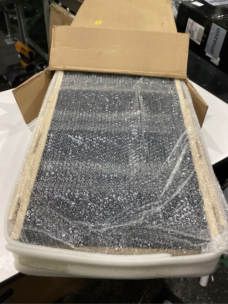 Condition photo showing New/Like New for dog ramp for bed with rails, 64" long foldable pet ramp for small large dogs, dog ramps for high beds with safety side railng, 6 adjustable heights 24" to 30" up to 220lbs (gray, 64" x 17inch) gray 64" x 17inch