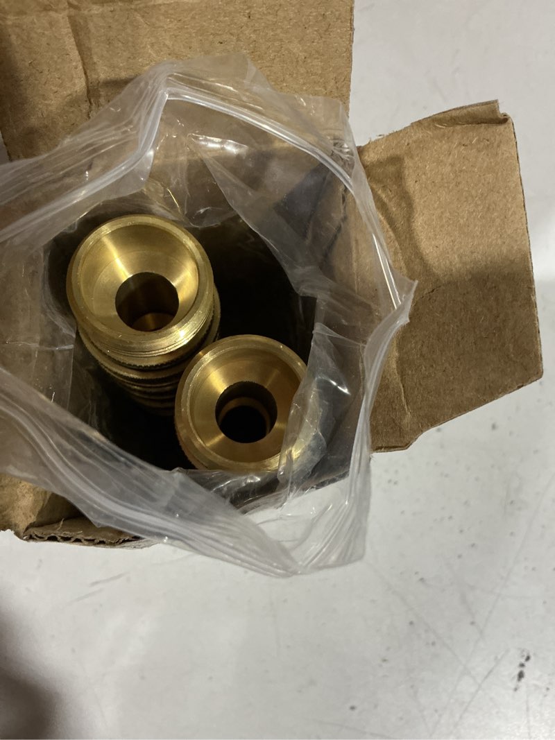 Condition photo showing Good Condition for yamatic garden hose quick connect water hose fittings - 3/4" thread - high grade brass durability and leak free upgrade(4 pack) brass 4 pack