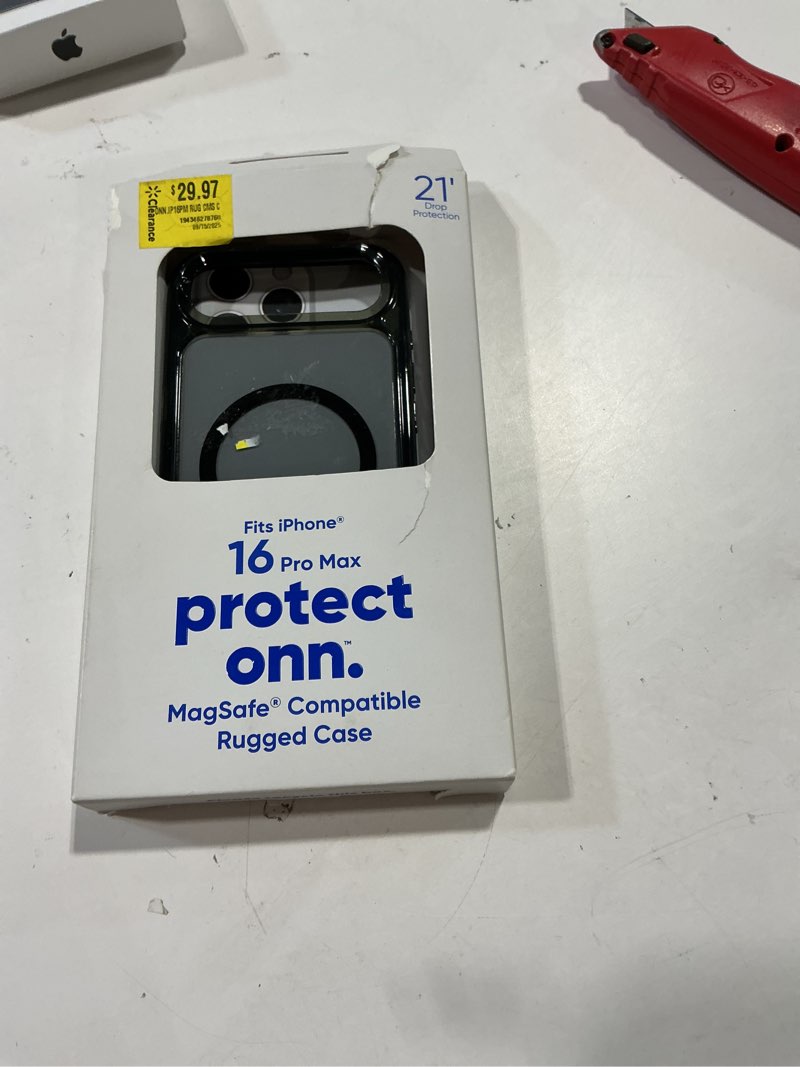 Condition photo showing Good Condition for onn magsafe compatible rugged phone case for iphone 16 pro max - clear