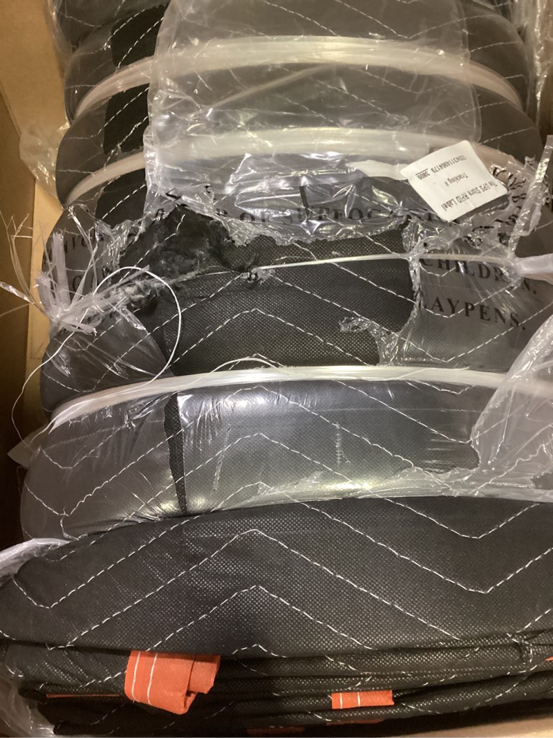 Condition photo showing As Is for simpli-magic heavy duty padded moving blankets 72" x 40" – 12 pack – packing blankets, furniture covers for moving standard grade