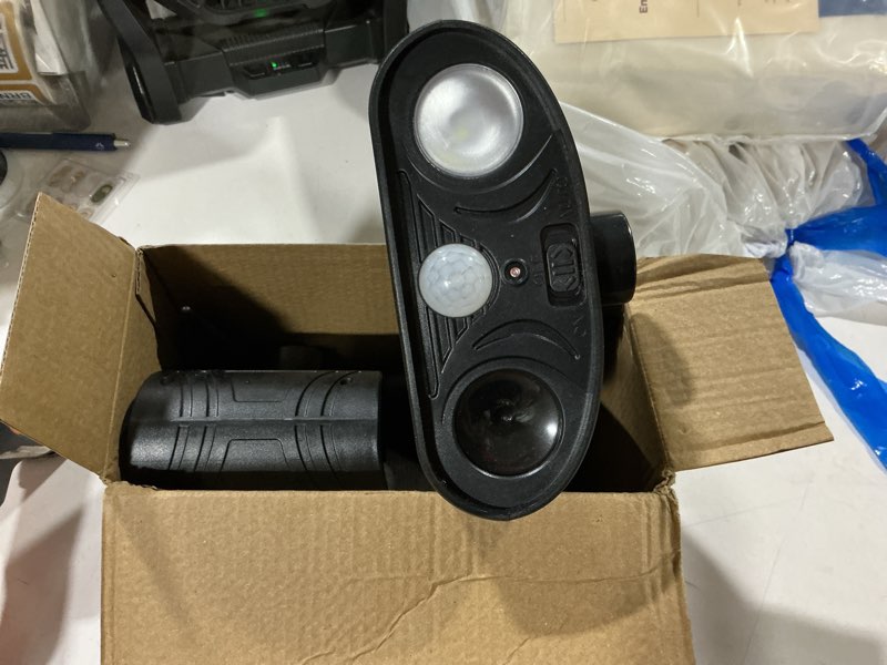 Condition photo showing Good Condition for 2026 solar animal repellent ultrasonic, ip65 waterproof cat repellent outdoor & deer repeller devices, flash lights motion sensor squirrel raccoon rabbit skunk deterrent (4pack)