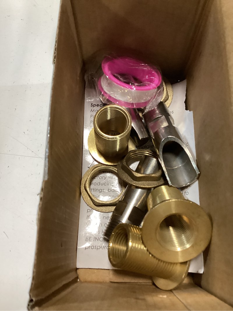 Condition photo showing As Is for beduan 304 stainless steel pig nipple waterer with 1/2 female bulkhead fittings for barrel kit feeder automatic water drinker durable antirust (set of 5)