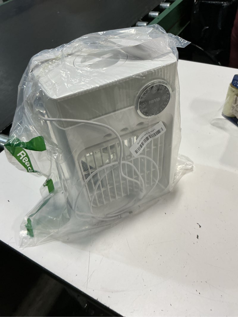 Condition photo showing As Is for portable air conditioners, mini ac unit cooling fan for bedroom,1200ml small air cooler fans with re
