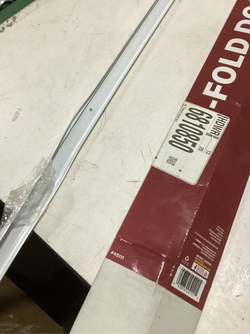 Condition photo showing As Is for bi-fold door 60in track **only track**