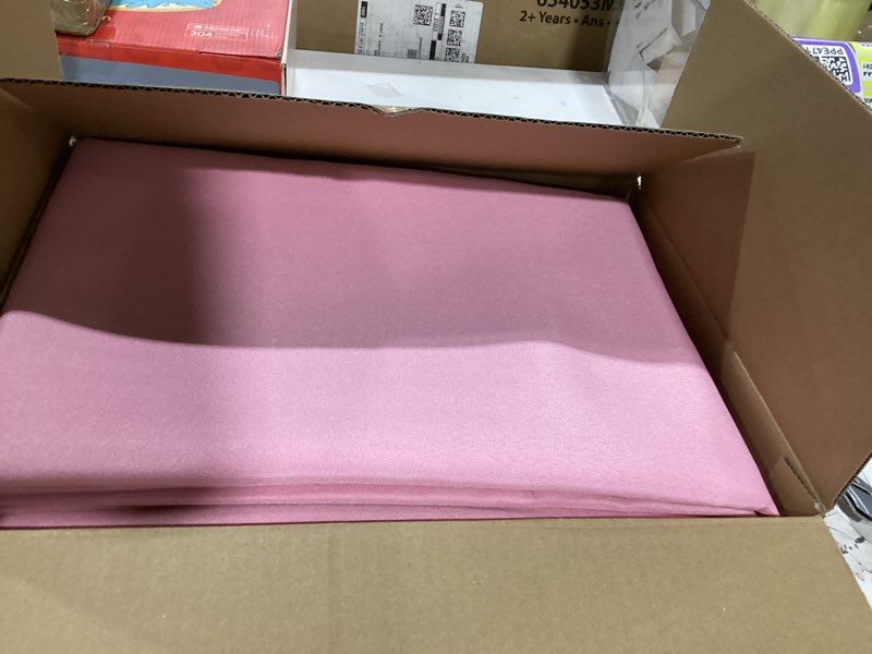 Condition photo showing New/Like New for sancua 6 pack pink tablecloth 60 x 102 inch, rectangle table cloth for 6 feet tables - stain and wrinkle resistant washable polyester table cover for dining tables, valentines parties pink 6 pack 60x102 inch