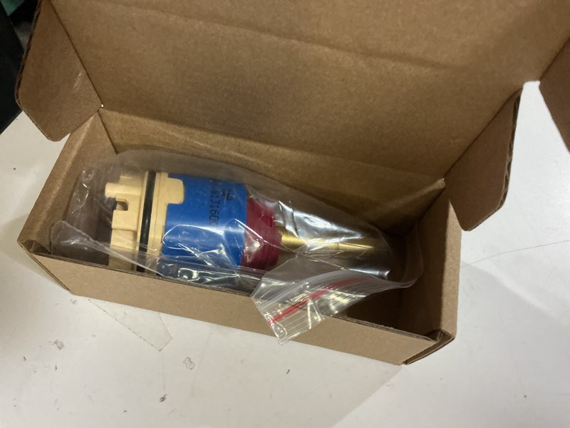 Condition photo showing New/Like New for JH02BJ (HL-40) 4.25" Pressure Balance Ceramic Cartridge, Shower Cartridge Replacement, for Single Handle Shower/Tub Faucet. Blue, Red