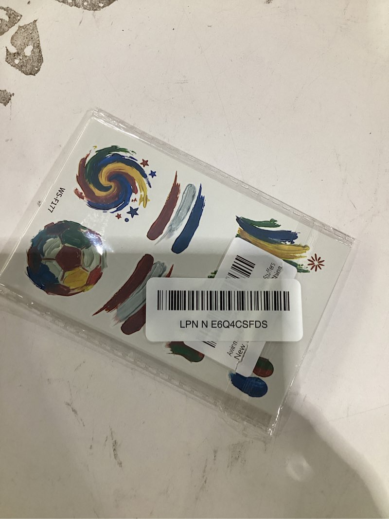 Condition photo showing Good Condition for 100pcs 4th of july temporary tattoos, fourth of july america flag red white &blue face patriotic tattoo stickers,250th anniversary party in the usa memorial independence labor day accessories