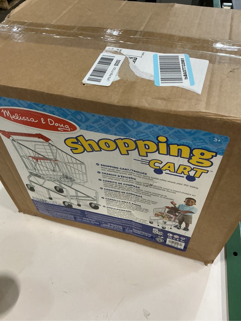Condition photo showing Good Condition for Melissa & Doug Toy Shopping Cart With Sturdy Metal Frame