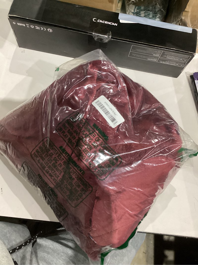 Condition photo showing New/Like New for GONAAP Fuzzy Faux Fur Throw Blanket Wine Red Super Soft Cozy Plush Fuzzy Shaggy Blanket for Couch Sofa Bed (Wine Red, Throw(50"x60")) Wine Red Throw(50"x60")