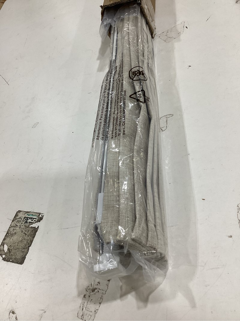 Condition photo showing New/Like New for lazblinds no tools no drill cordless roman shades for windows, blackout thermal insulated uv blocking window blinds, room darkening fabric blinds for indoor windows, 22'' w x 48'' h, beige blackout - beige 22" w × 48" h