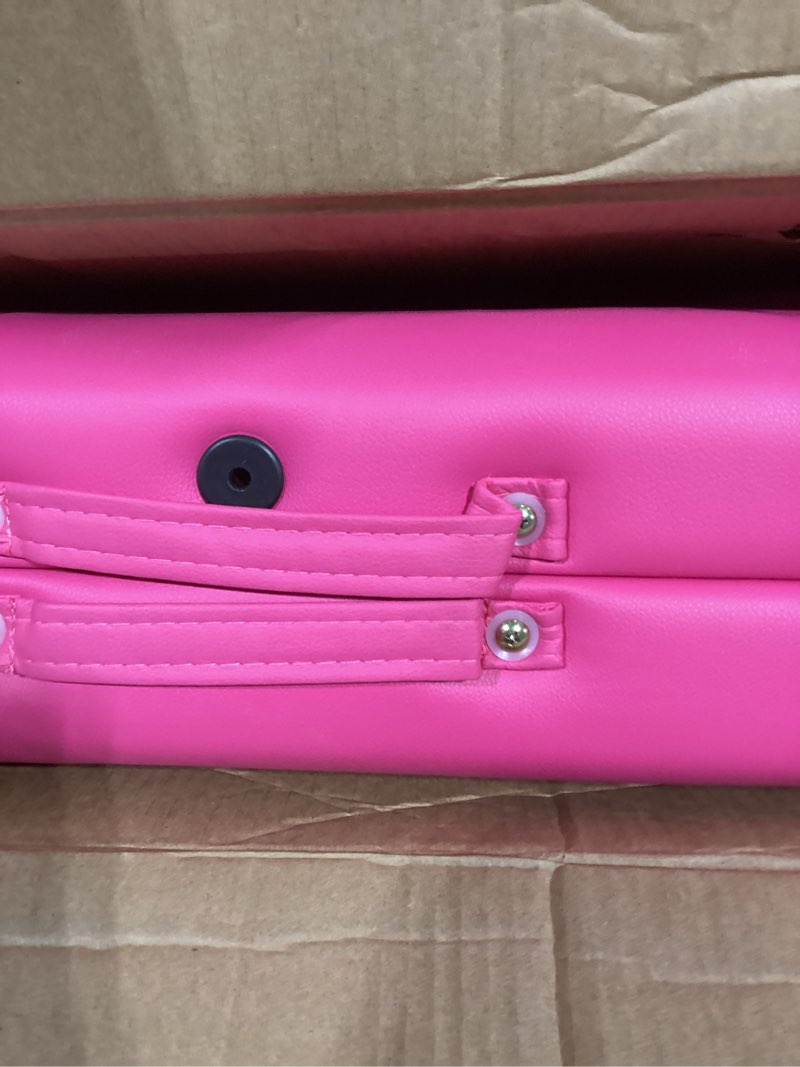 Condition photo showing Good Condition for BestMassage Massage Bed Portable Massage Table 24 Inch Wide Lash Bed Height Adjustable 2 Folding Spa Table with Non-Woven Bag for Spa Footmassage Facial CareSpa Tattoo 24 inch wide Pink
