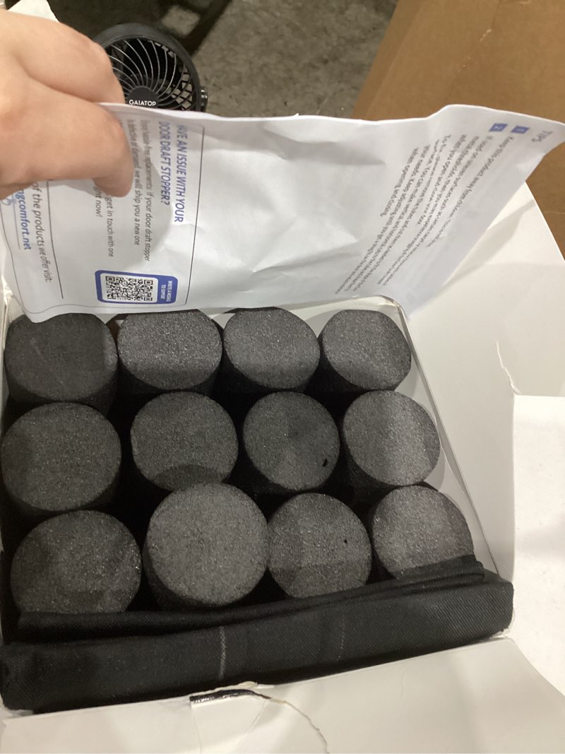 Condition photo showing As Is for Everlasting Comfort 2 Sided Under Door Draft Stopper for Bottom of Doors - Quick Install, Keeps Heat In & Cold Air Out - Sound Proofing Foam Strip Gap Filler, Noise Blocker for Interior -Fits 30"-36"W