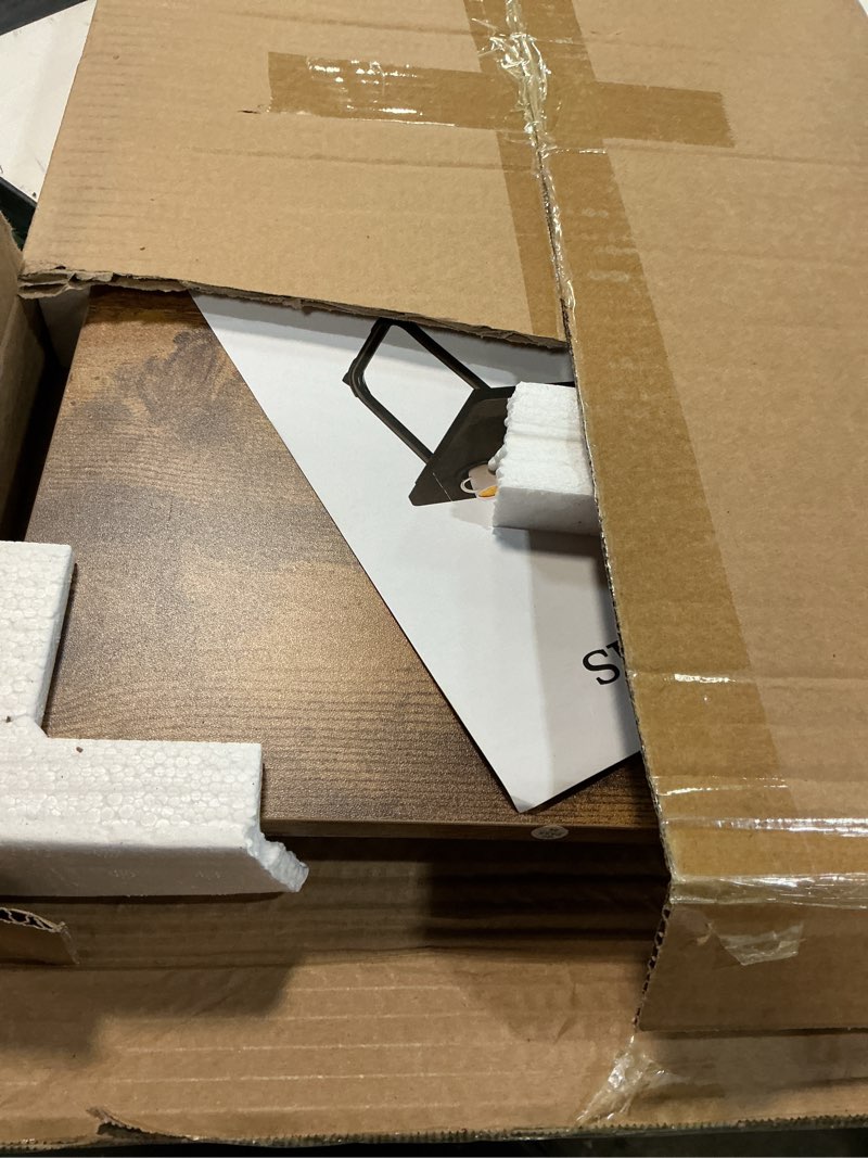 Condition photo showing Good Condition for laptop desk for bed couch, adjustable foldable bed table with cup holder, breakfast serving tray, portable laptop lap desk stand for working reading writing eating gaming in bed sofa floor(retrobrown)