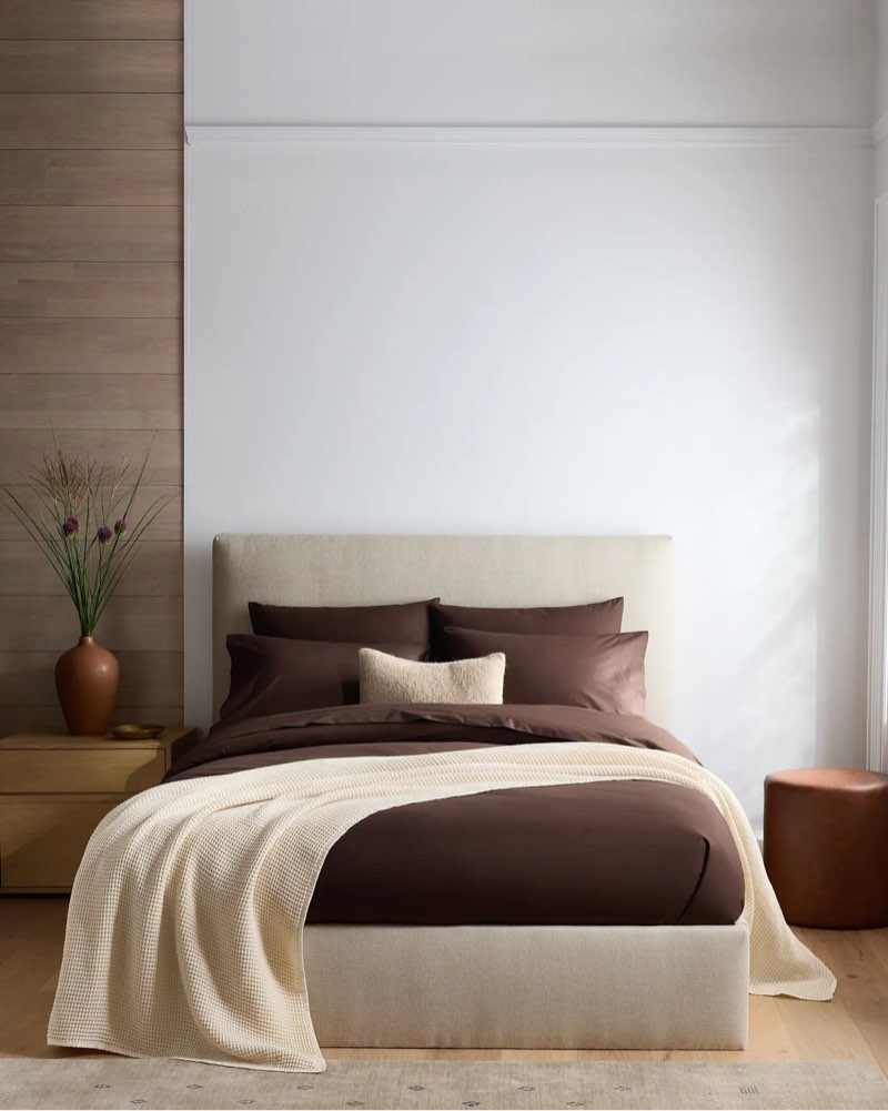 organic waffle bed blanket king size 