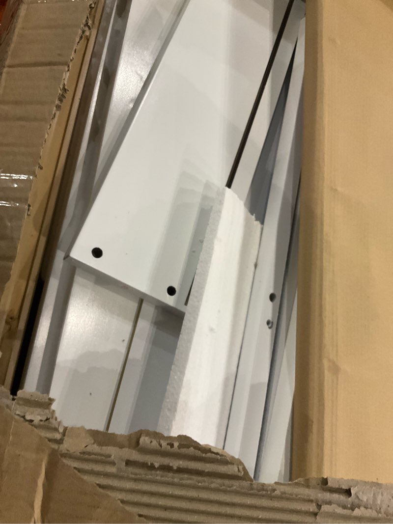 Condition photo showing As Is for Dream On Me Orion 5-in-1 Convertible Crib with Changer in Vintage White Oak, JPMA & Greenguard Gold Certified, Made of Sustainable New Zealand Pinewood