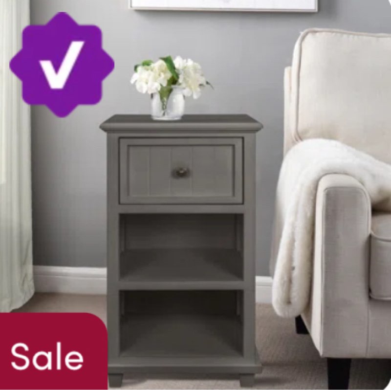 Aniakudo End Table with Storage 