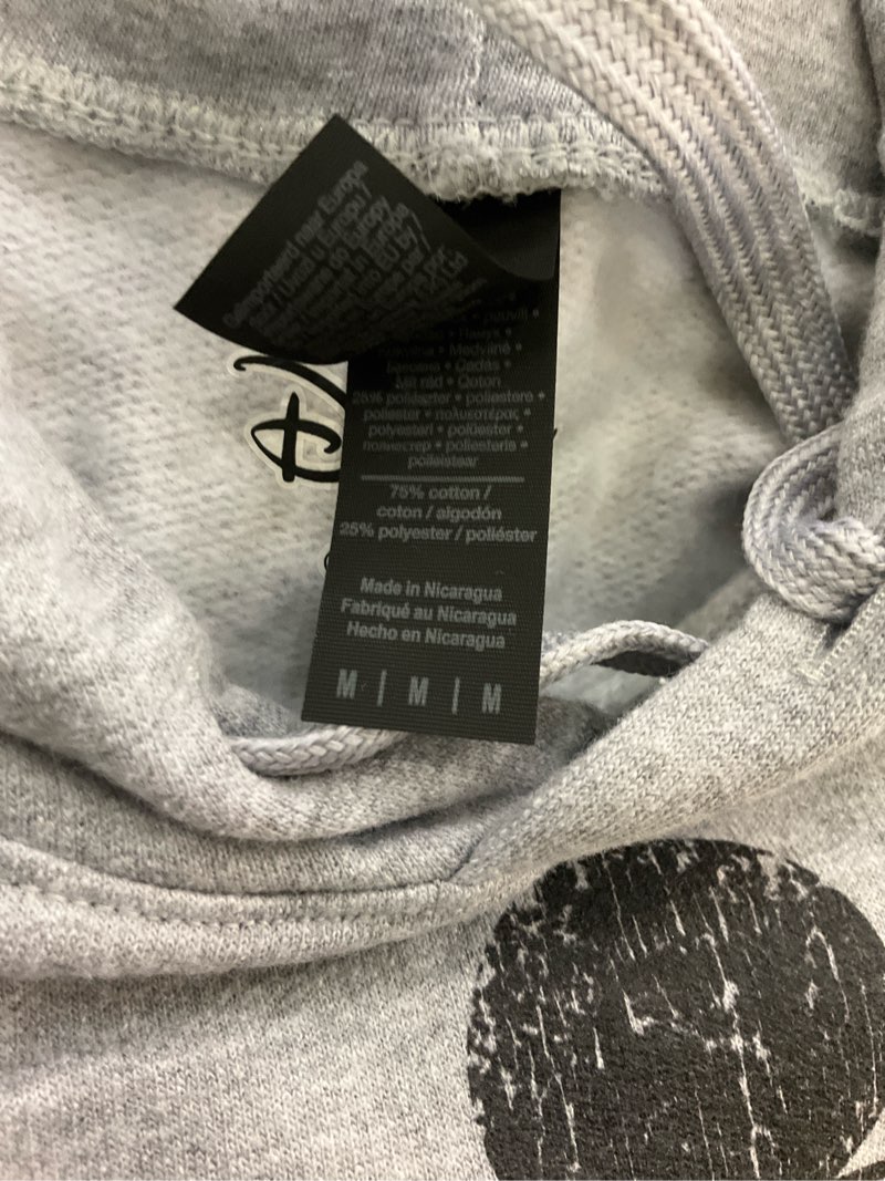Condition photo showing Good Condition for Disney mickey mouse grey hoodie, M