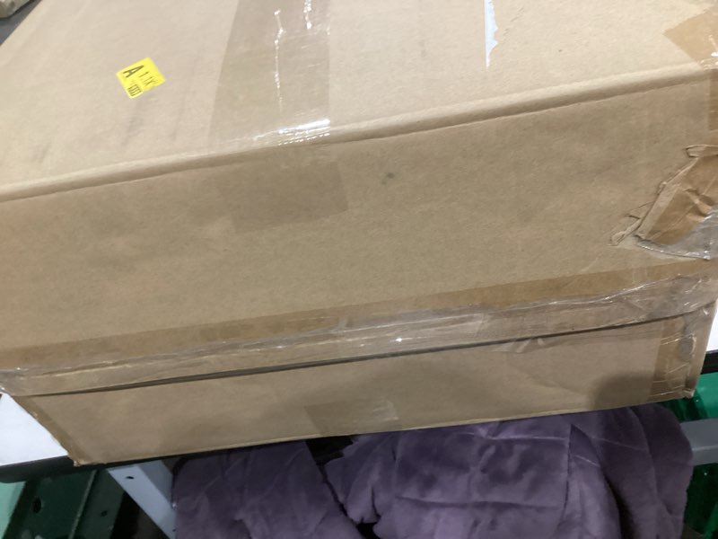 Condition photo showing As Is for Amazon Basics 30" Hardside Large Checked Luggage, Hardshell Suitcase With Wheels, Expandable For Up to 15% More Space, With Scratch-Resistant Surface, Four Multi-directional Wheels, Navy Blue Navy Blue Large Checked