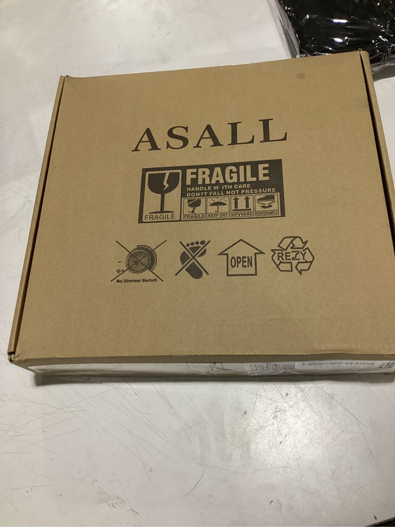 Condition photo showing Good Condition for ASALL Black Smart Waterproof LED Flush Mount Ceiling Light Fixture,18W,with Bluetooth Speaker,RGB Co
