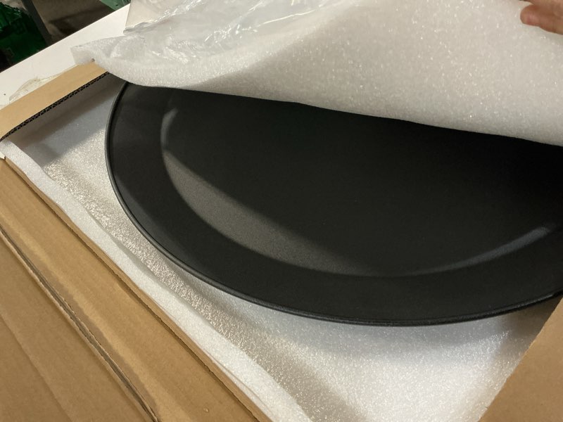 Condition photo showing Good Condition for fire pit surround surface lid for solo stove bonfire and ranger, for 19"-24" propane gas fire pit, heavy duty cold-rolled steel firepit cover, 23.75" firepit lid replacement accessories lid - bonfire and ranger - 23.75"