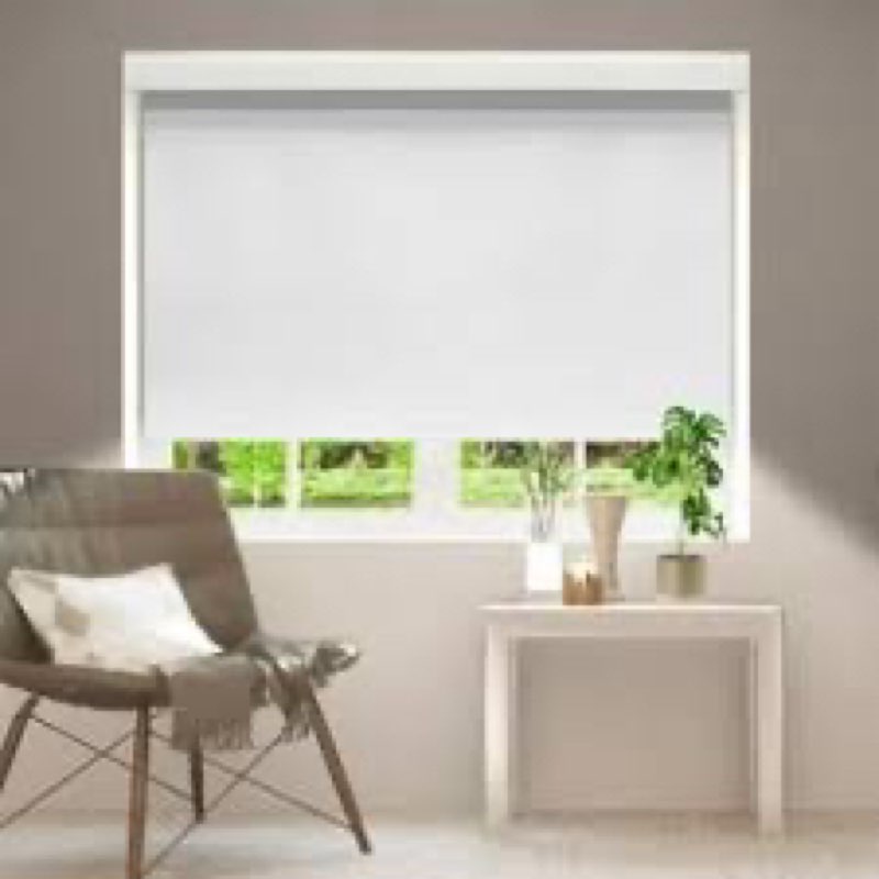Cordless Roller Shades Blackout Blinds for Windows Room Darkening Rolled Up Shades with Spring Syste