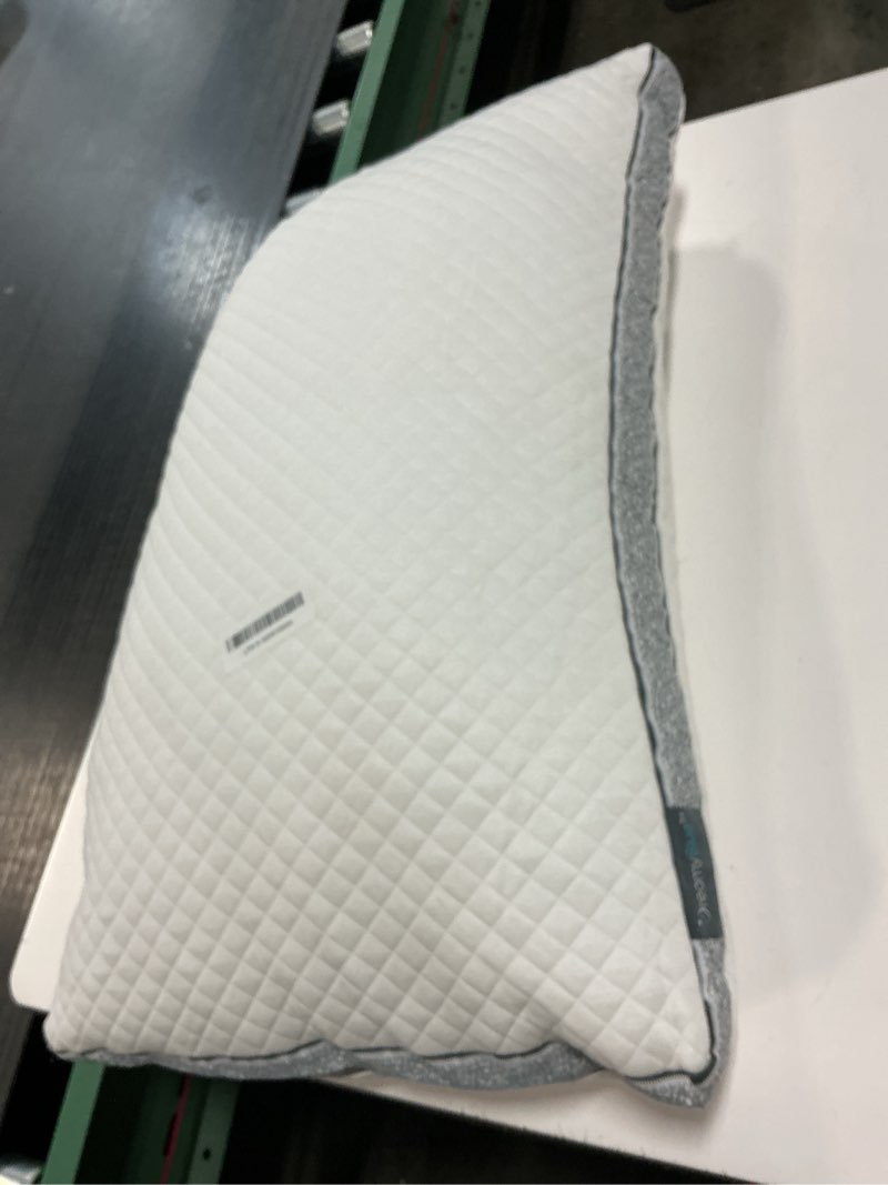 Condition photo showing Good Condition for DreamyBlue Gusseted Sapphire Pillow • Adjustable Loft, Luxury Cover, Shredded Memory Foam Fill w/Cooling Beads • Ideal for Wide Shoulders • Neutral Alignment for All • CertiPUR-US Certified (Queen) Sapphire Queen