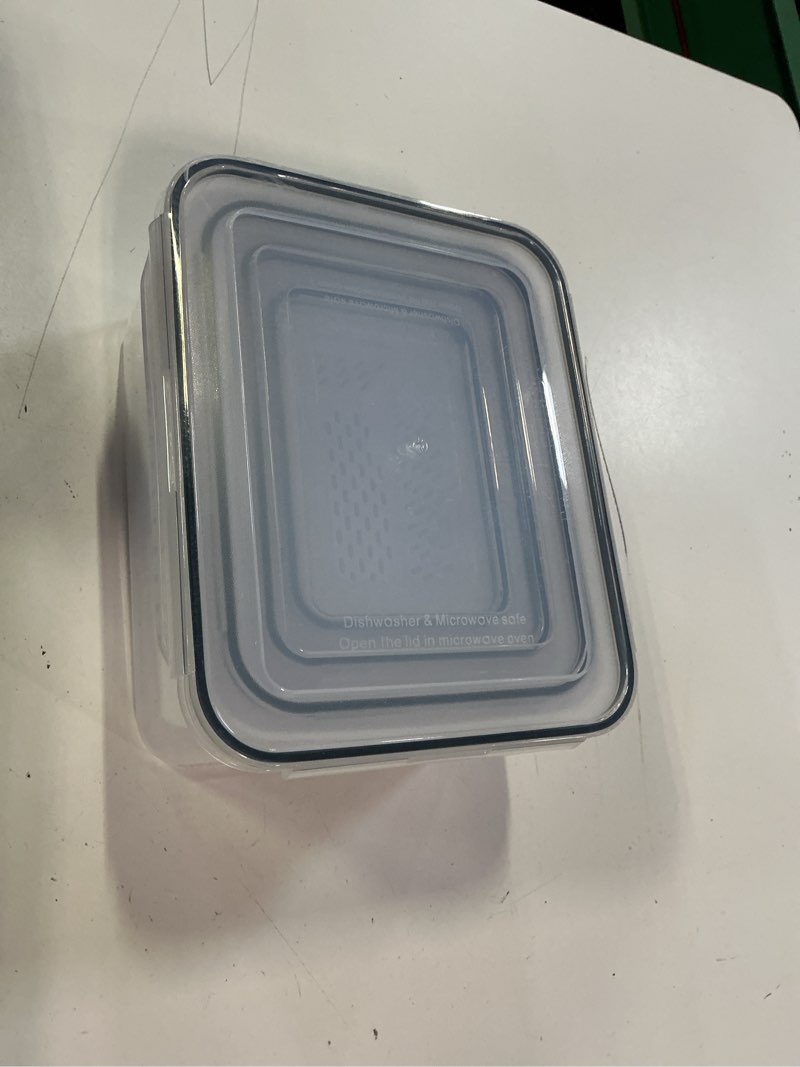 Condition photo showing Good Condition for 5 pcs large fruit storage containers for fridge ,food storage containers | with removable colander leakproof dishwasher & microwave safe produce containers keep fruits vegetables berry fresh longer wu