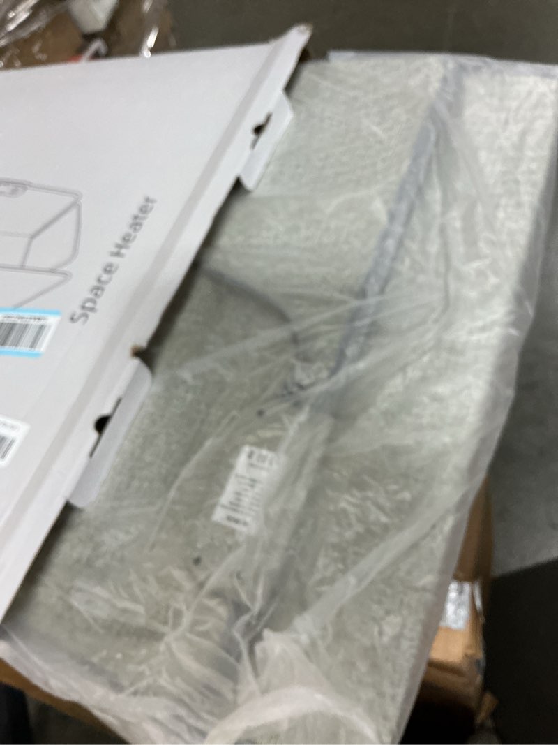 Condition photo showing New/Like New for under desk warmer portable space heater, leg warmer foot warmer for office & home, whisper heat foldable energy efficient with thermostat timer auto shut off