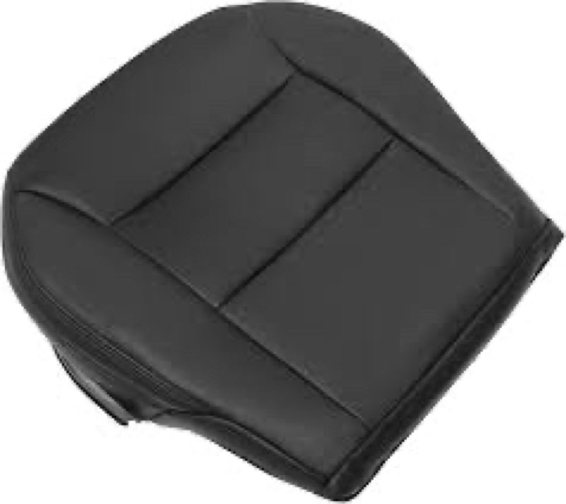 NLQR Front Driver Bottom Replacement Seat Cover Black Microfiber Leather Compatible with Mercedes Be