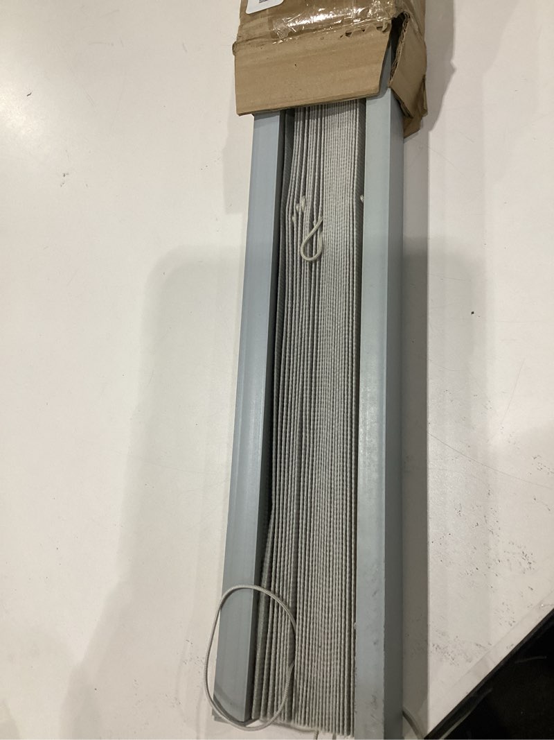 Condition photo showing As Is for rv blinds for camper window, rv window shades camper blinds for travel trailer,pleated shade for motorhome motor coach-50 w x 38" l,gray