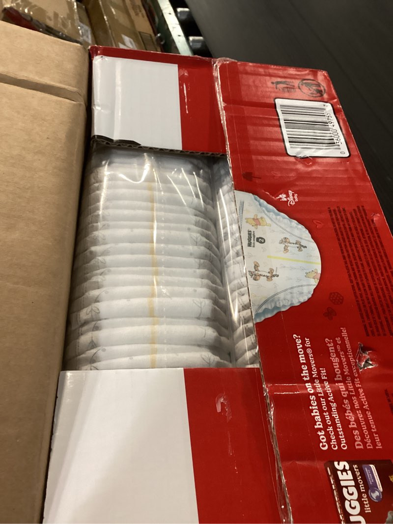 Condition photo showing New/Like New for Huggies Size 2 Diapers, Little Snugglers Baby Diapers, Size 2 (12-18 lbs), 148 Count Size 2 148