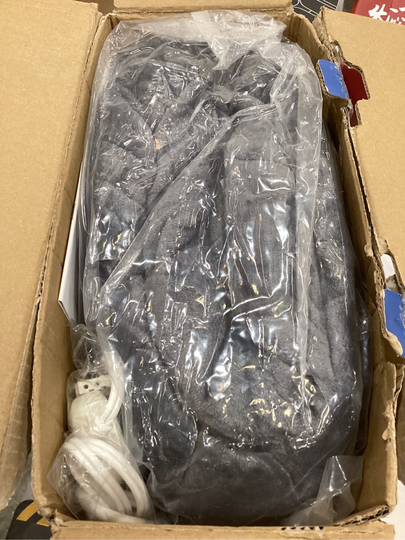 Condition photo showing Good Condition for Homemate Heated Weighted Blanket for Adults - 50"x60" 12lbs Electric Throw Fast Heating Heavy Blanket 1/2/4/6/8 Hour Auto Off 10 Heat Levels Over-Heat Protection Comfortable Flannel Sherpa 29 - Dark Grey (Heated Weighted Blanket) 50 Inch x 60 Inch | 12Lbs