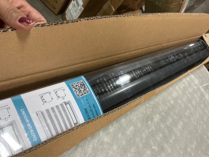 Condition photo showing Good Condition for ZSTARR Motorized Smart Blind for Window with Remote Control, Automatic Blackout Roller Shade Customizable Size,with Valance Child Safety Rechargeable Battery Blinds (Full Blackout Black)