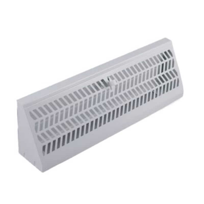 allen + roth 2-1/2-in x 12-in Maximum airflow Steel White Madison Design Baseboard registe