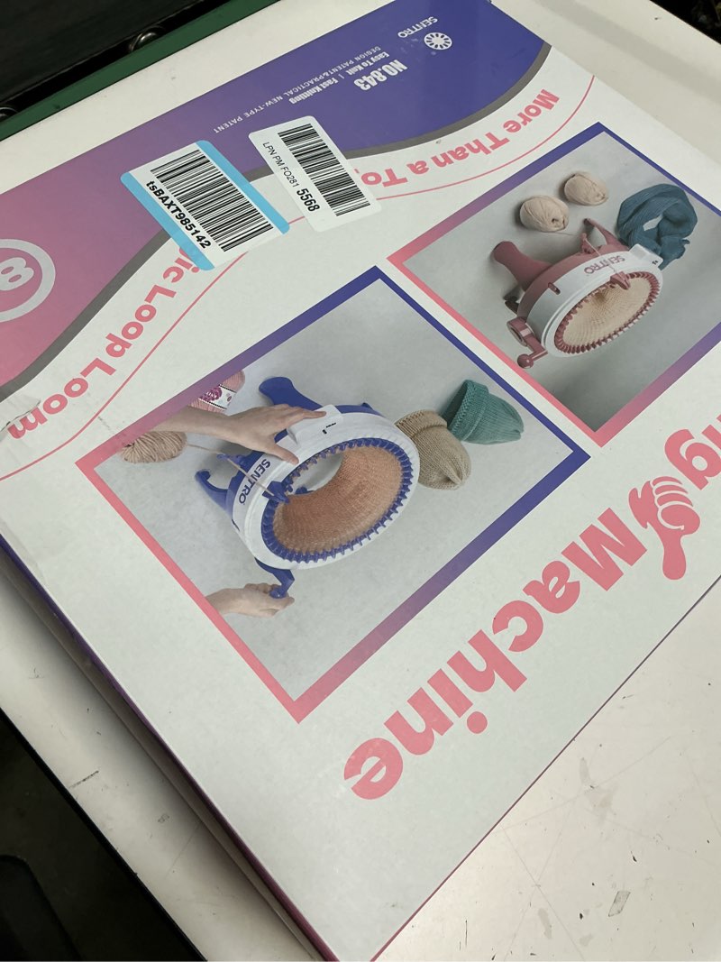 Condition photo showing Good Condition for SENTRO Knitting Machine 48 Needles, Smart Weaving Loom with Row Counter, DIY Rotating Double Loom for Adults and Kids