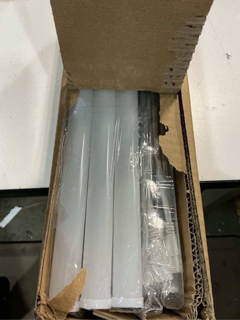 Condition photo showing Good Condition for Barrina (6 Pack LED T5 Integrated Single Fixture, 4FT, 2200lm, 6500K Super Bright White, 20W Utility LED Shop Light, Ceiling and Under Cabinet Light, Corded Electric with ON/Off Switch, ETL Listed 6500k Super Birght Light 4 Feet