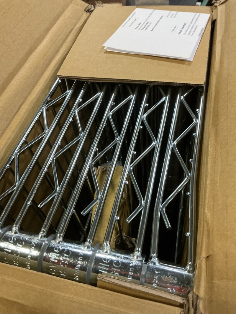 Condition photo showing Good Condition for Seville Classics 5-Tier Wire Shelving with Wheels, 5-Tier, 30"" W x 14"" D (NEW MODEL), Chrome Plating, Plated Steel Plated Steel 5-Tier, 30" W x 14" D (NEW MODEL)