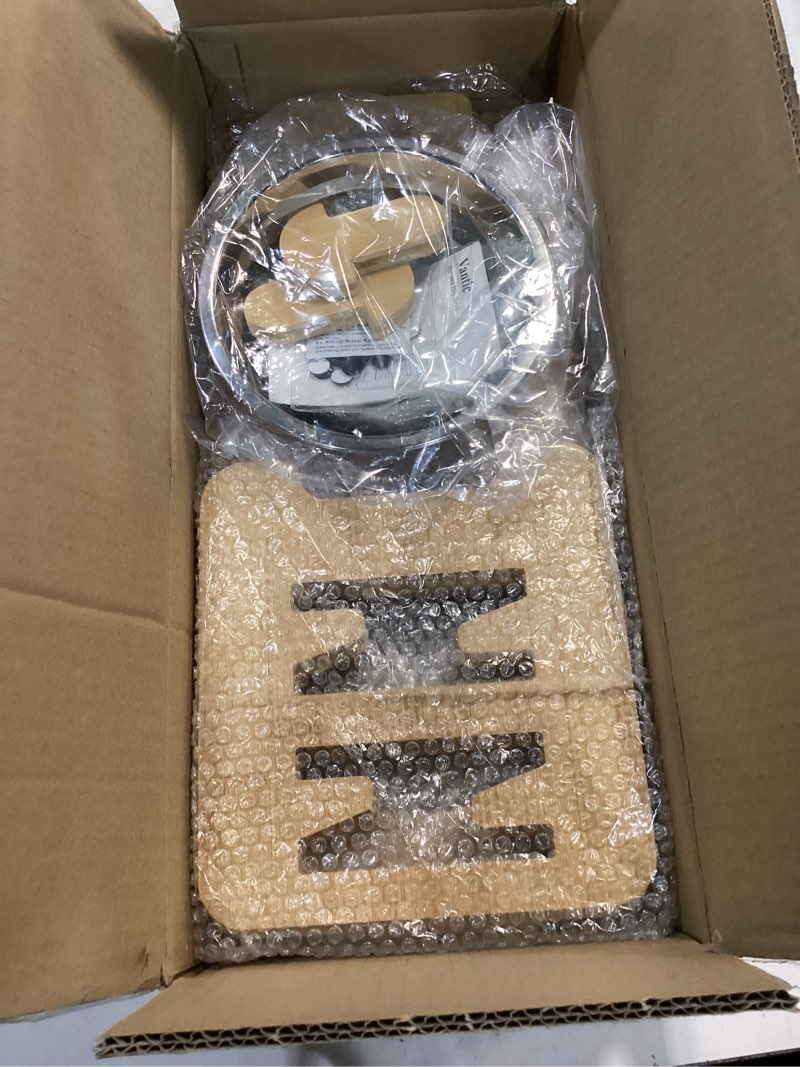 Condition photo showing Good Condition for Vantic Elevated Dog Bowls, Adjustable Raised Dog Bowl Stand for Small Puppy and Cats, Sturdy Bamboo Pet Food Feeder with 2 Stainless Steel Dishes, Natural for Small Dogs and Cats Bamboo