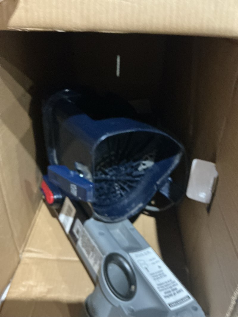 Condition photo showing As Is for shark upright vacuum, navigator lift-away deluxe with large dust cup capacity, hepa filter, swivel steering, upholstery tool & crevice tool, blue, nv360