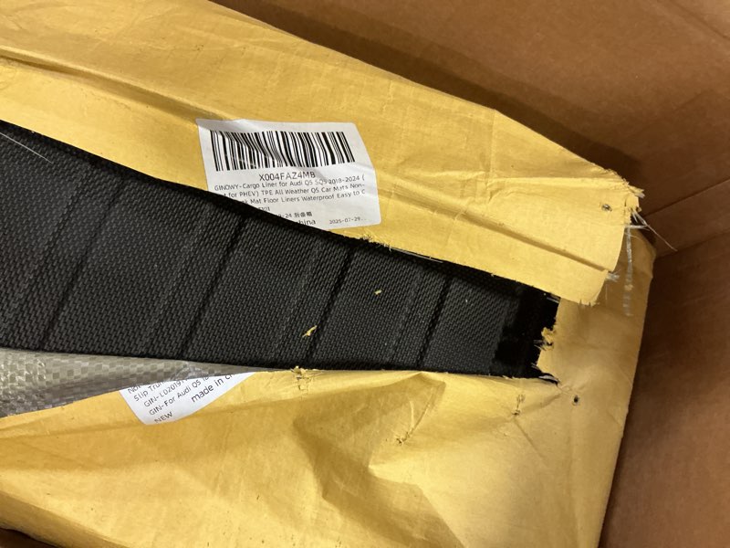 Condition photo showing New/Like New for GINOWY-Cargo Liner for Audi Q5 SQ5 2018-2024 2025 (Not for PHEV) TPE All Weather Q5 Car Mats Non-Slip Trunk Mat Floor Liners Waterproof Easy to Clean Cargo Mat, Custom Fit Accessories Mats Black For Audi Q5 |2018-2025