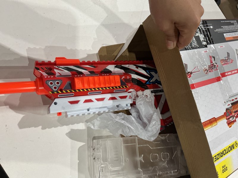 Condition photo showing As Is for xshot hyper gel hpg-700 motorized blaster (20,000 pellets) outdoor blaster by zuru for ages 14+
