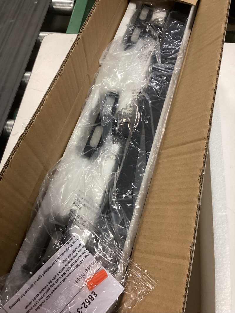 Condition photo showing Good Condition for SineRise LED Modern Bathroom Vanity Light Fixtures (3-Light, 24-Inch, 5CCT), Matte Black Modern Acrylic Bathroom Wall Lighting Fixtures Over Mirror (3000K/3500K/4000K/5000K/6000K) Matte Black 3-Light, 24-Inch