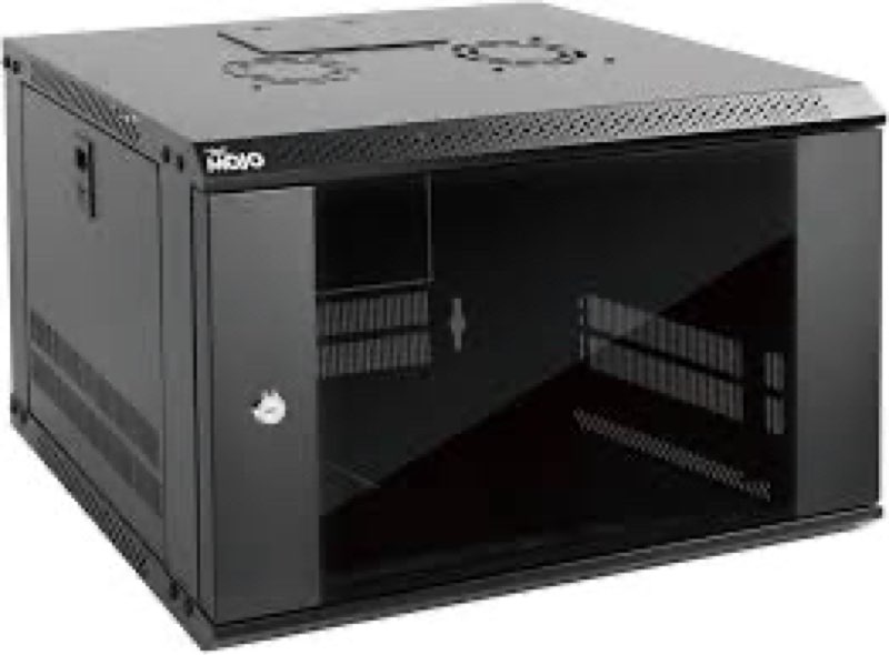 Tecmojo 6U 10 inch Rack, Wall Mount Network Cabinet Set,12.3W x 13D x 11.8H- Load Capacity 110Lbs(50