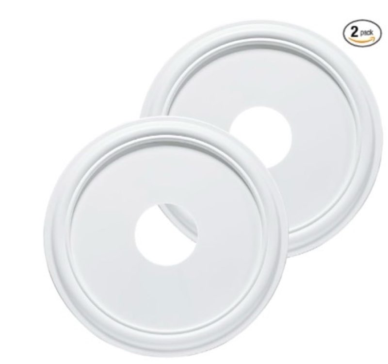 eifhyt molded nylon ceiling medallion for light fixtures and ceiling fans 16"od x 4"id x 3/4"p (fits