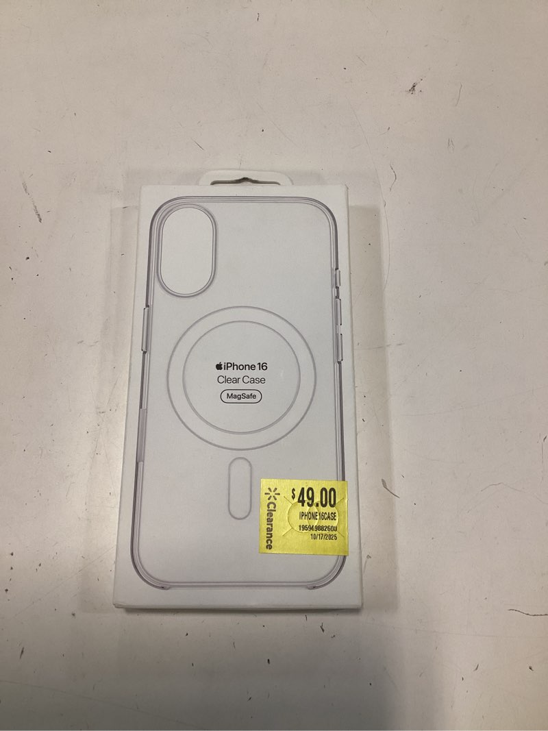 Condition photo showing New/Like New for 3 in 1 for iphone 16 case clear with magsafe, not yellowing, screen protector*1 camera lens protector*1, military-grade protection for iphone 16 phone case 6.1 inch clear iphone 16?6.1"? clear