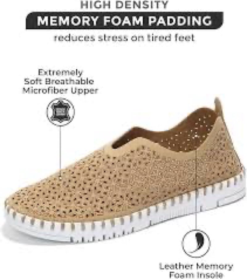 Project Cloud Womens Shoes - Lightweight Summer Loafers for Women with Memory Foam Insole - Breathable Womens Loafers Pattfe,c8)Summer Shoes for Women 2025 (Rose