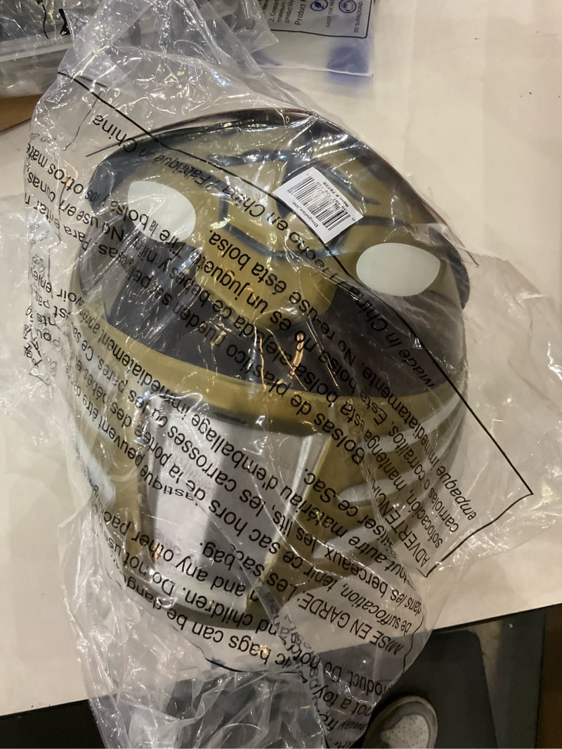 Condition photo showing New/Like New for Disguise Men's White Ranger Adult Helmet White One Size Adult