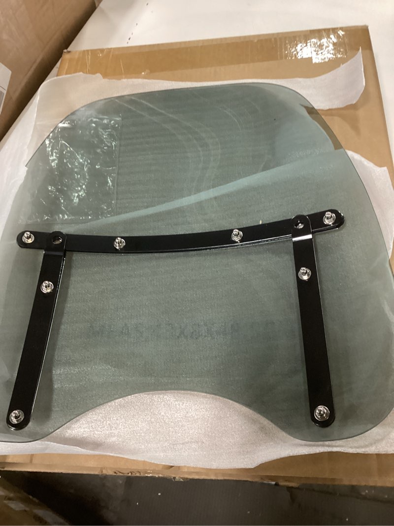 Condition photo showing Good Condition for DREAMIZER Smoke Black Wave Windshield Windscreen,18"x16" Motorcycle Windshield,Universal PC Wind Deflector for 1 or 7/8” Handle Bars Motorcycle Motorbike